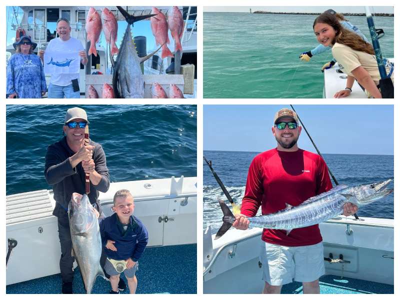 Destin Fishing Collage - People Catching Fish!